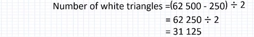 white triangles